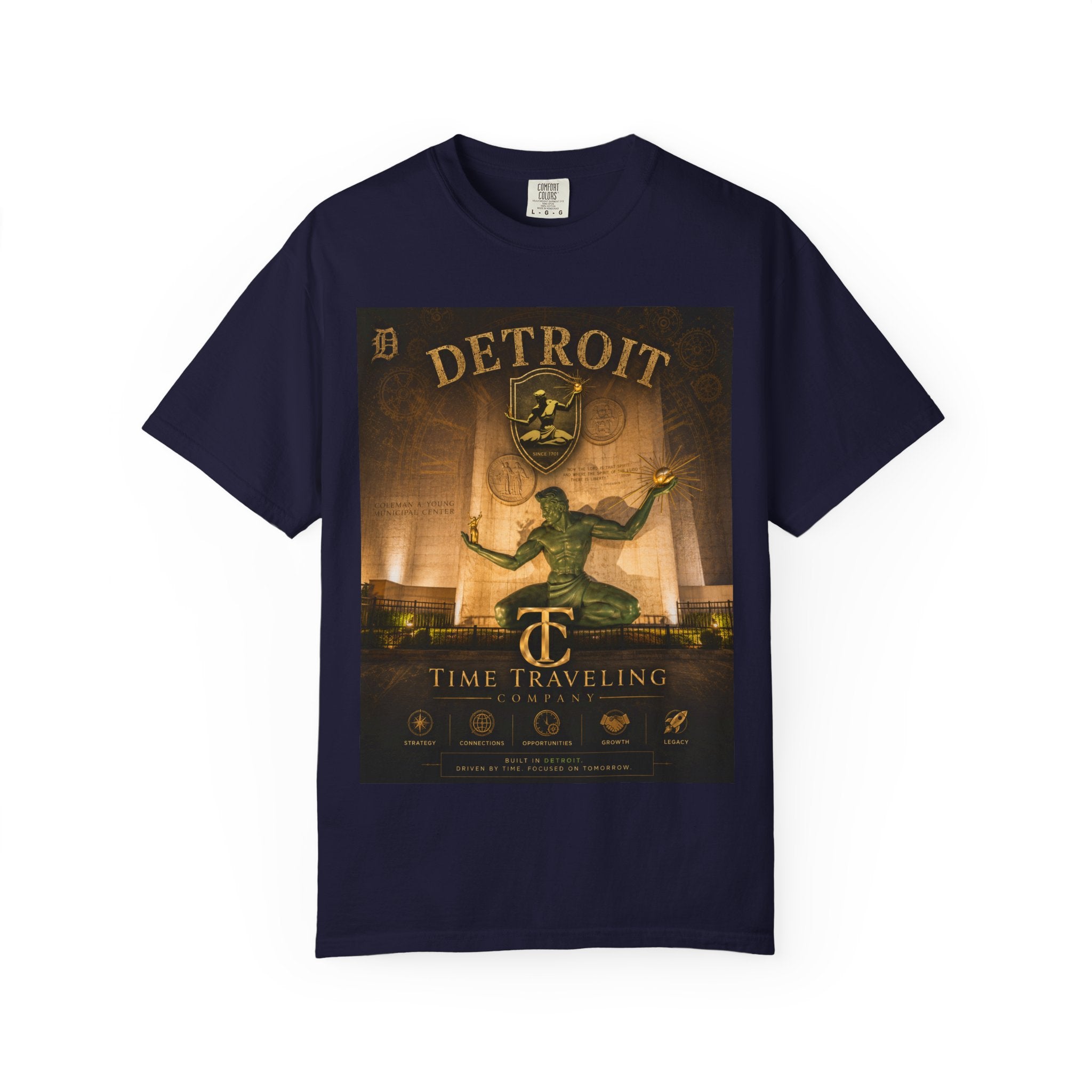Detroit Time Traveling Company T‑Shirt