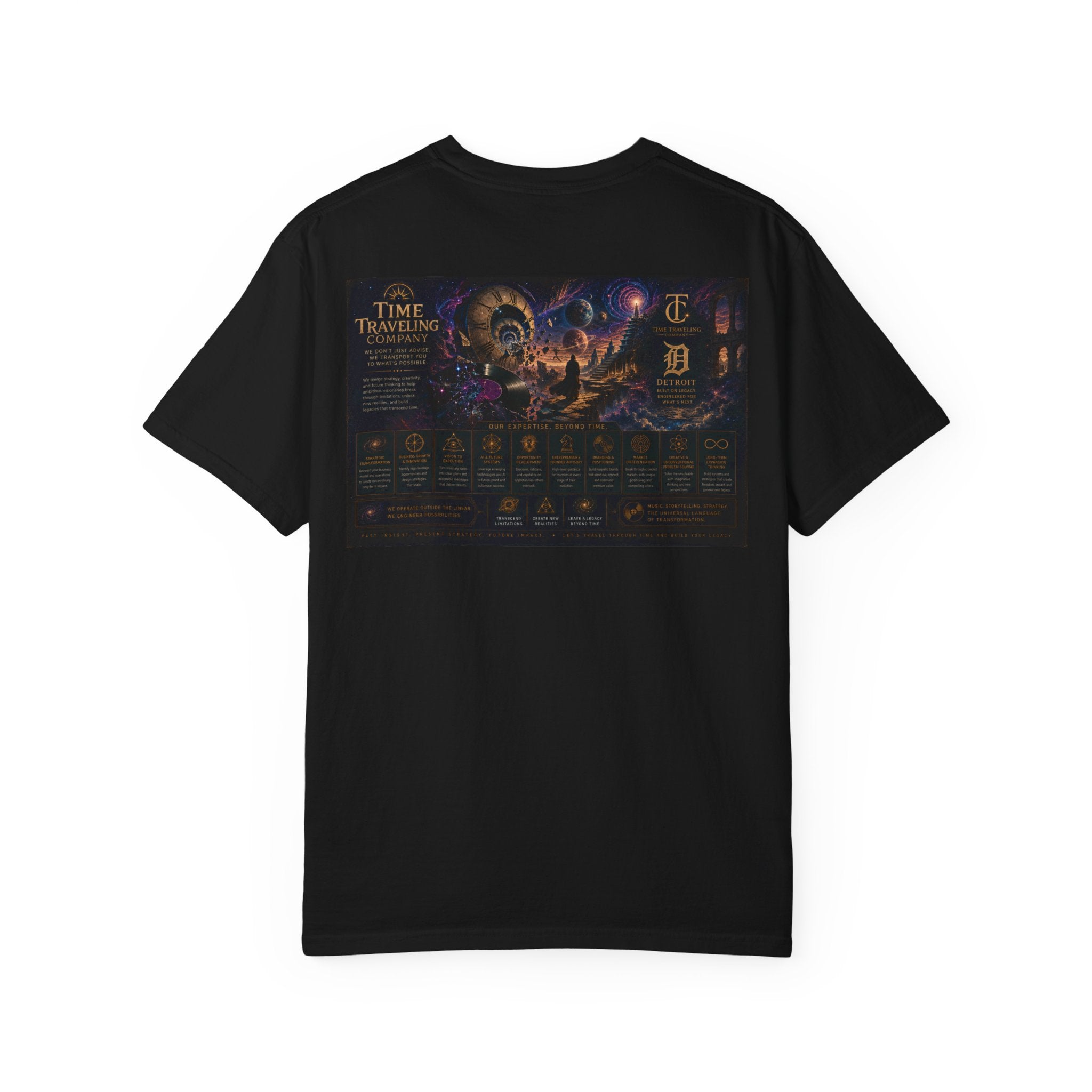Detroit Time Traveling Company T‑Shirt