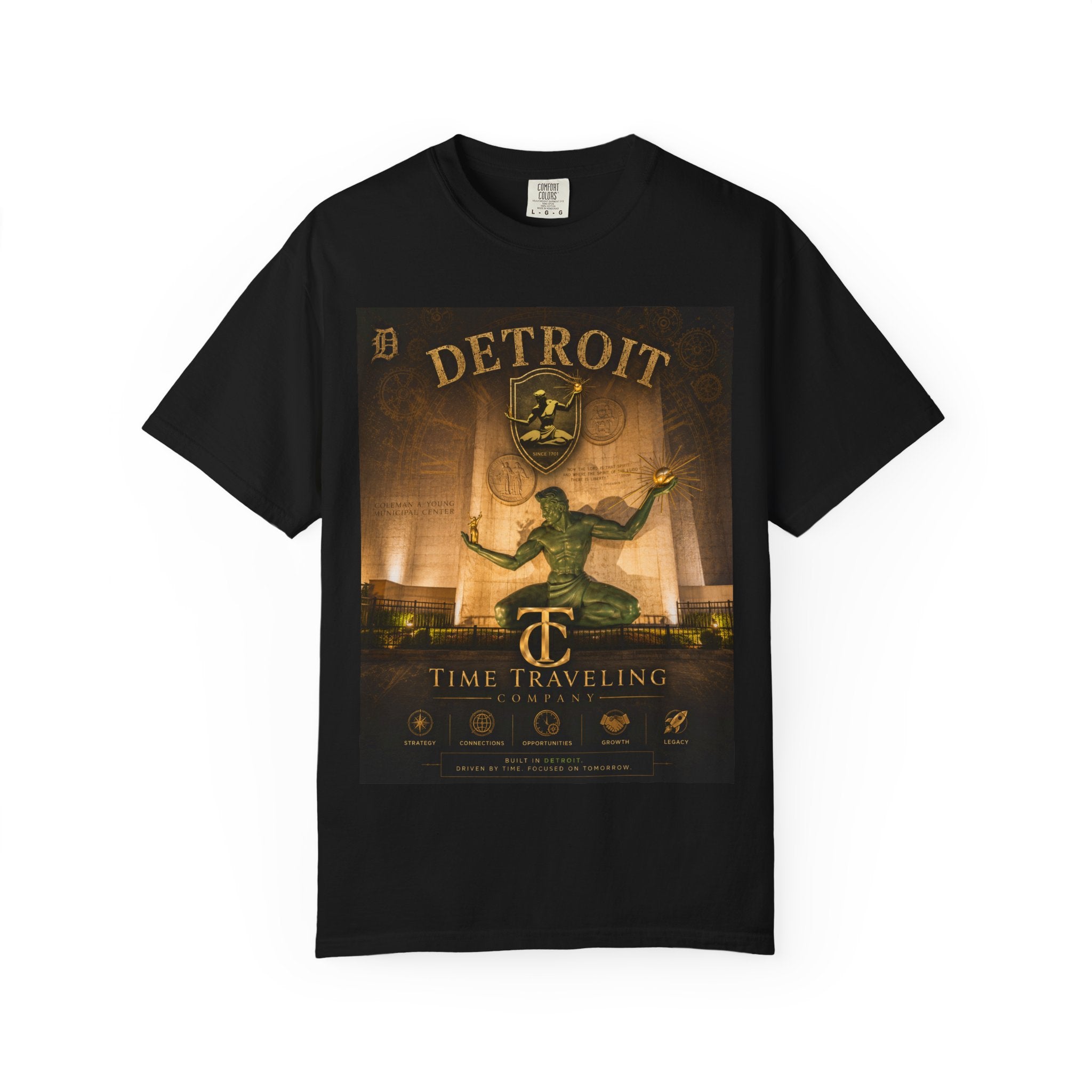 Detroit Time Traveling Company T‑Shirt