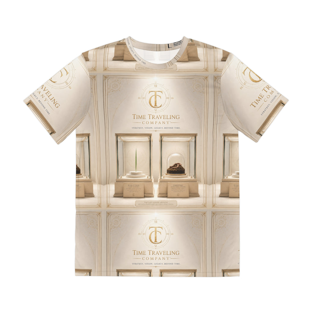 Time Traveling Company Vintage Museum Exhibit All-Over Print Tee