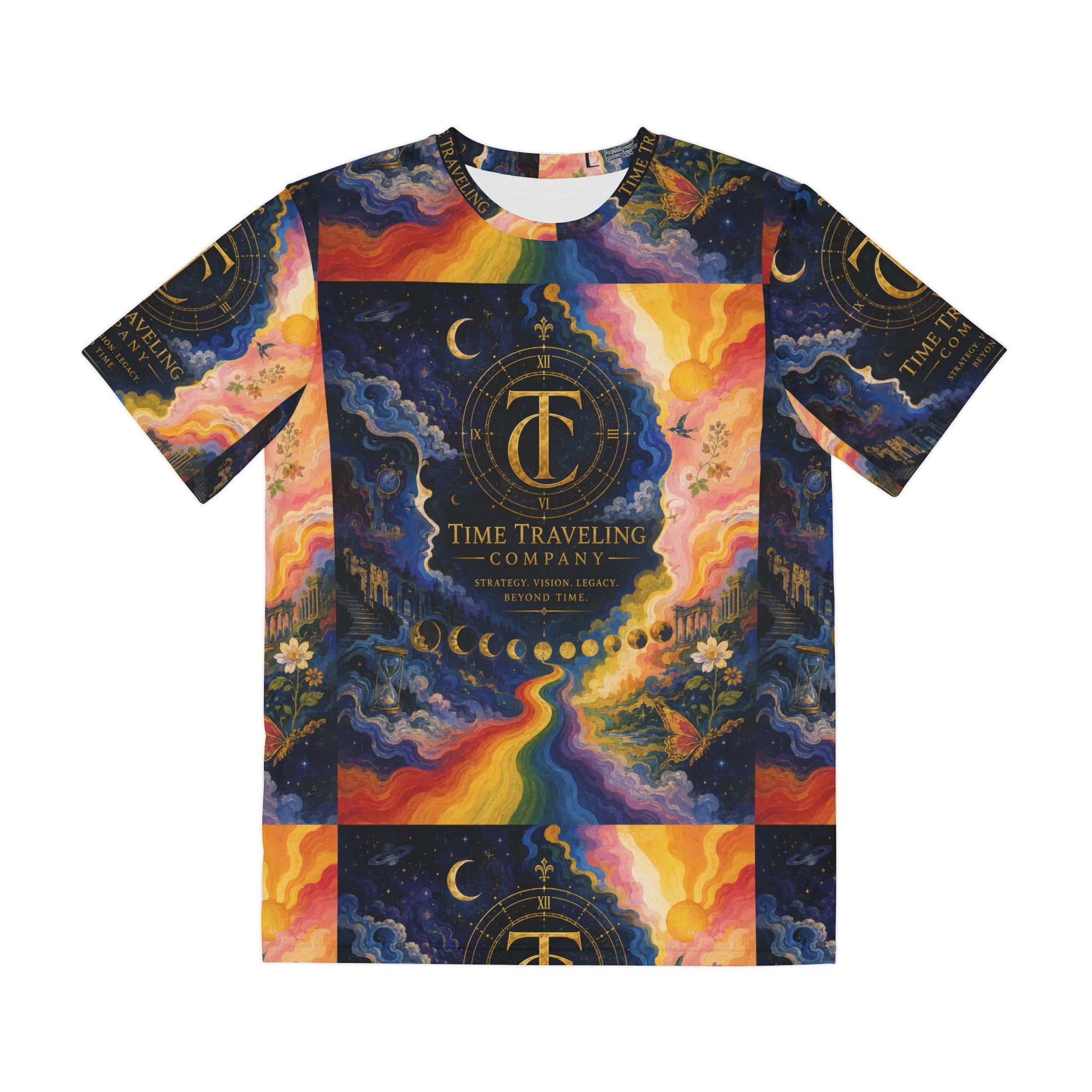 Time Traveling Company Psychedelic Graphic Tee