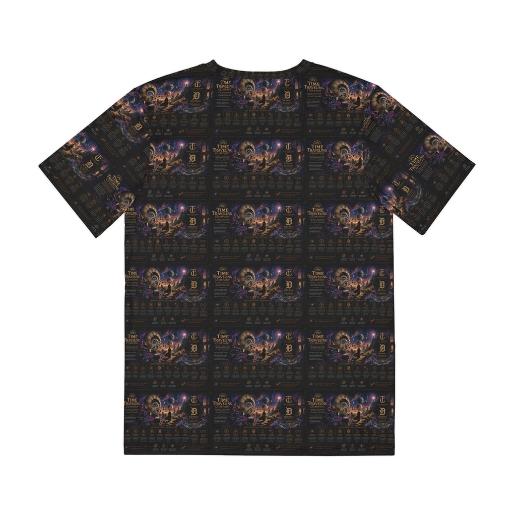 Men's All-Over Print Tee — Time Traveling Company Detroit