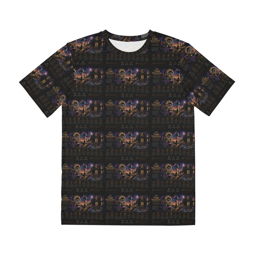 Men's All-Over Print Tee — Time Traveling Company Detroit